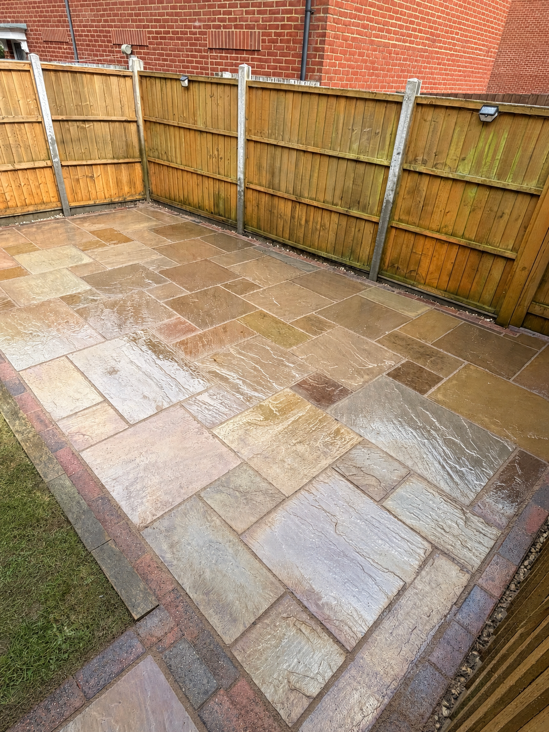After — Indian Sandstone Patio — Clean & Restore